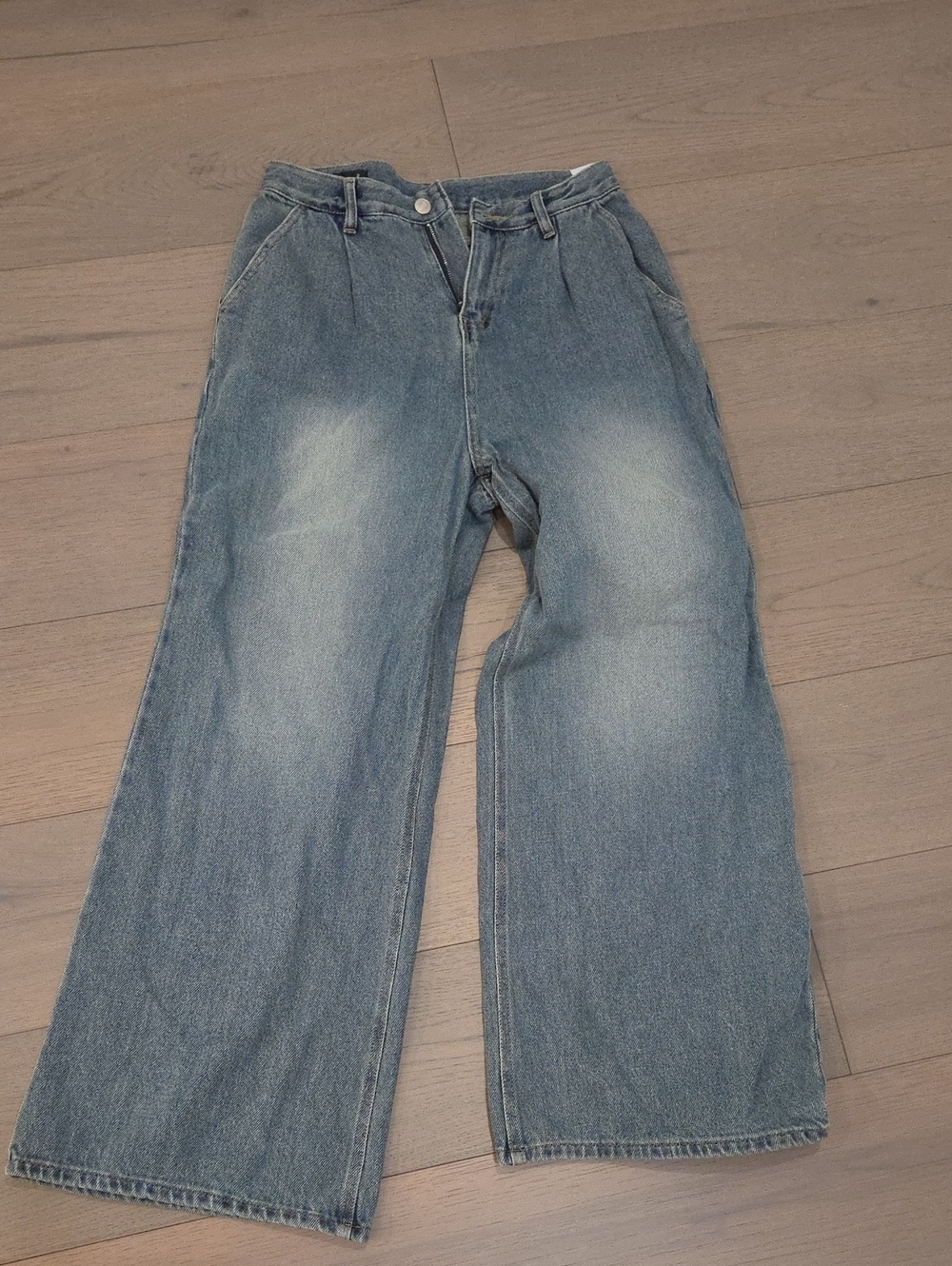 Wide Leg Women’s Jeans in Light Blue